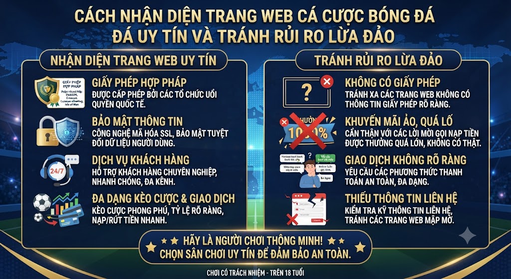 trang web cá cược bóng đá